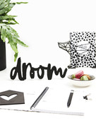 DROOM van  zwart hout