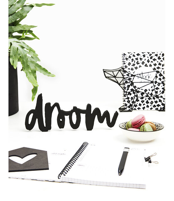 DROOM van  zwart hout