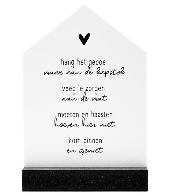 Huisje met gedicht in cadeauverpakking - Zomaar