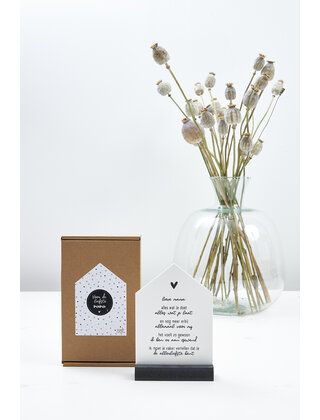 Lieve mama, cadeautje: huisje met gedicht voor de allerliefste moeder