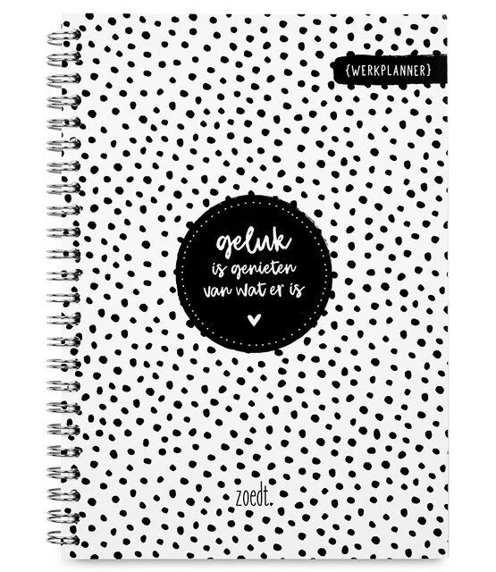 Planner things to do 'Geluk is genieten van wat er is'  in A5 formaat