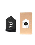 Cadeaupakket Een kleinigheidje voor jou: Houten huisje met tekst Kook van jou in cadeauverpakking