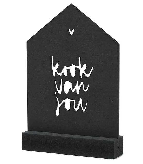 Cadeaupakket Een kleinigheidje voor jou: Houten huisje met tekst Kook van jou in cadeauverpakking