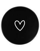 Koektrommel zwart wit met hartje