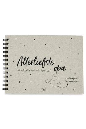 Invulboekje voor de allerliefste opa