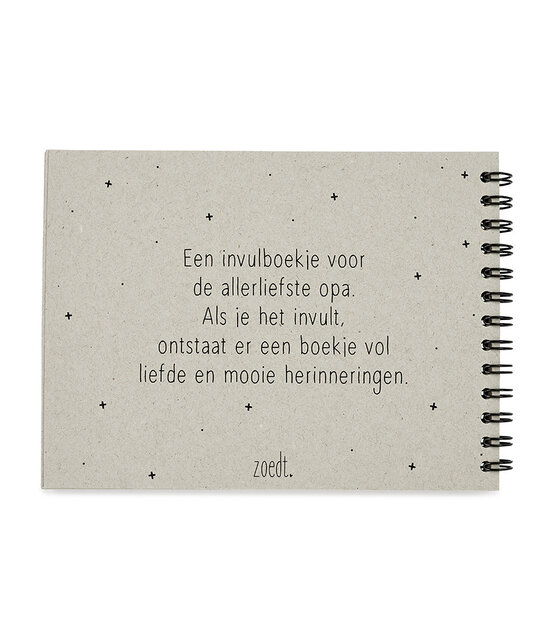 Superleuk invulboekje voor de liefste opa