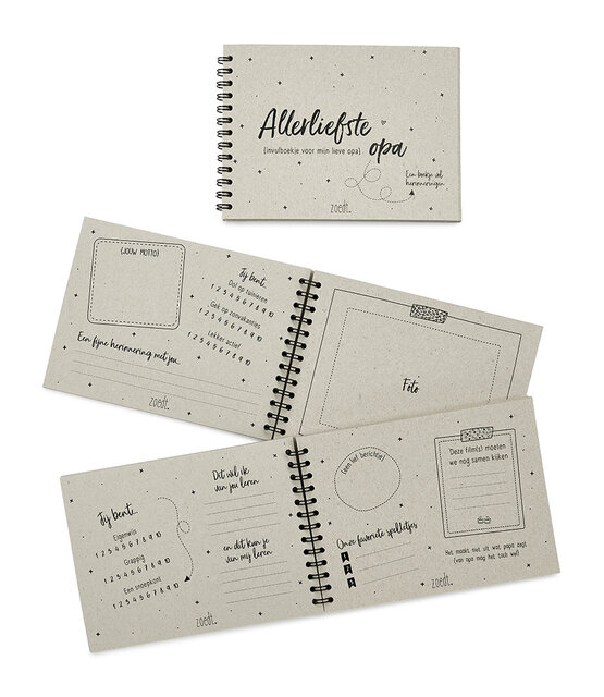 Superleuk invulboekje voor de liefste opa