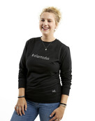 Zwarte sweater met tekst #relaxmodus