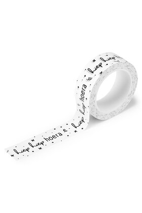 Masking tape Hiep hiep hoera