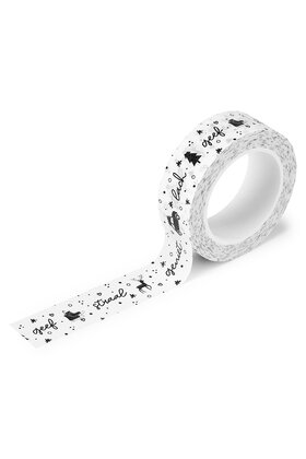 Masking tape winter kerst Lach geeft straal geniet