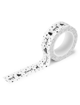 Masking tape winter kerst Lach geeft straal geniet