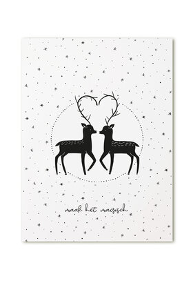 Poster A4  Kerst Maak het magisch