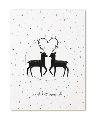 Poster A4  Kerst Maak het magisch