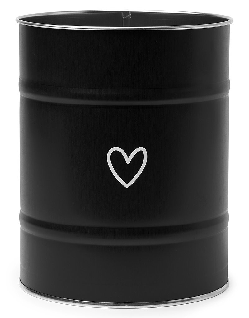 Mooi mat zwart keukenblik met hartje Zoedt wholesale
