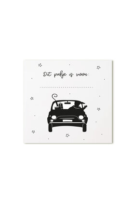 Sinterklaas cadeaukaartje Pieten auto Dit pakje is voor ...