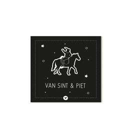 Zoedt Sinterklaas cadeaukaartje Van Sint en Piet