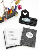 Wachtwoorden boekje zwart wit dots | A6 formaat