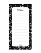 Notitieblok zwart met dots patroon