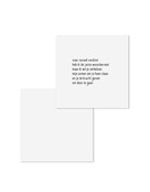 Wenskaart met gedicht 'Voor zoveel verdriet.. - met envelop