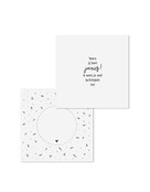 Wenskaart met tekst 'Hoera jij bent jarig...' - met bedrukte envelop