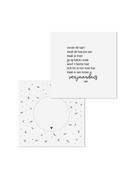 Wenskaart met gedicht verjaardag - met bedrukte envelop