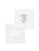 Wenskaart met tekst 'Mijn favoriete plekje is heel dicht bij jou' - met bedrukte envelop