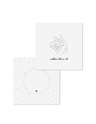 Wenskaart met tekst 'Welkom kleine uk' - met bedrukte envelop