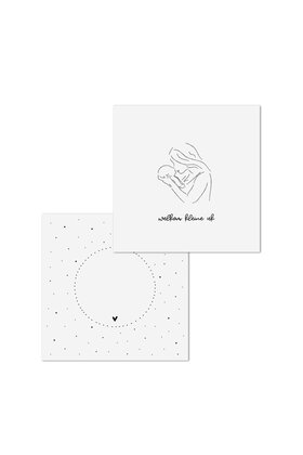 Wenskaart met tekst 'Welkom kleine uk' - met bedrukte envelop