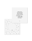 Wenskaart met gedicht vriendin  - met bedrukte envelop