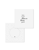 Wenskaart met tekst 'Hoera kleine baas geboren' - met bedrukte envelop