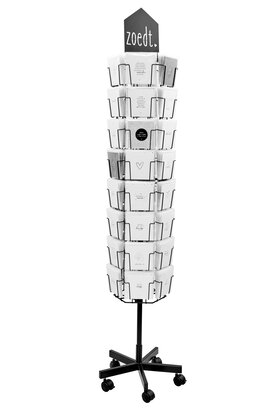 Gevulde kaartenmolen met 48 dubbele wenskaarten - met bedrukte envelop