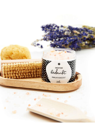 Badzout cadeau 'Ontzettend bedankt'