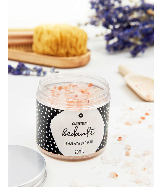 Badzout cadeau 'Ontzettend bedankt'