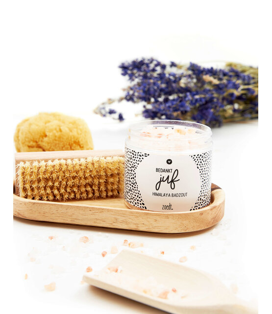 Badzout 'Bedankt juf' juffen cadeautje