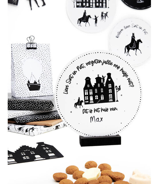 Muurcirkel Sinterklaas 'Dit is het huis van ...'