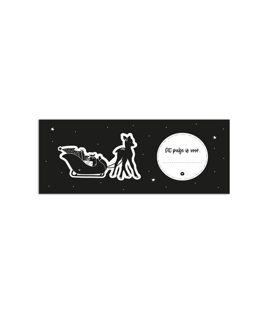 Minikaartje arrenslee 'Dit pakje is voor...'