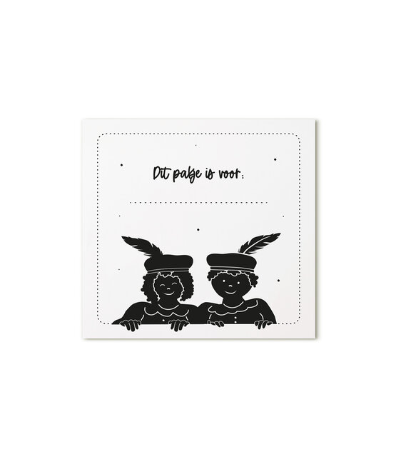 Minikaartje pietjes 'Dit pakje is voor...'