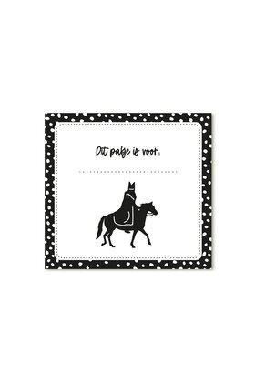 Sinterklaas cadeaukaartje Sint en piet 'Dit pakje is voor...'