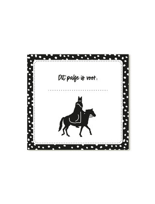 Sinterklaas cadeaukaartje Sint en piet 'Dit pakje is voor...'