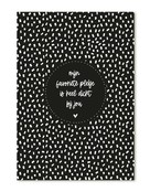 Kaart met tekst 'Mijn favoriete plekje is heel dicht bij jou'