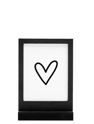 Zwarte houten wissellijst