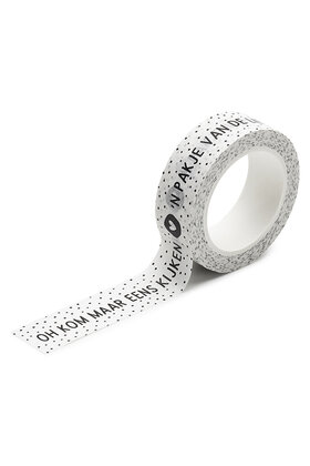 Masking tape Sinterklaas 'Oh kom maar eens kijken!'