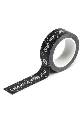 Masking tape Sinterklaas 'Cadeautje voor jou - liefs van Sint en Piet'