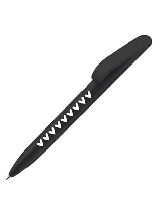 Zwarte pen met hartjes