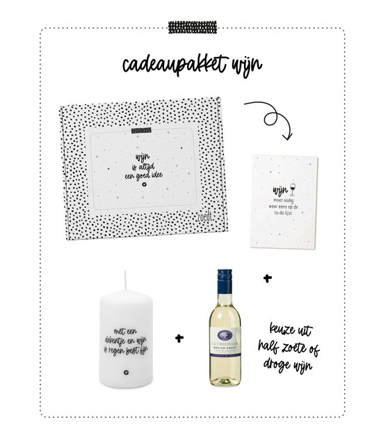 Cadeaupakket 'Wijn moet nodig op de to-do-lijst'