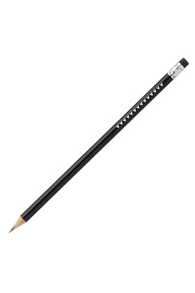 Zwart potlood met hartjes