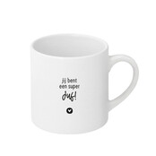Witte mok met tekst - 'Jij bent een super juf!'
