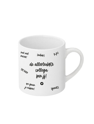 Mok - met tekst 'De allerleukste collega ben jij!'