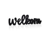 WELKOM van  zwart hout