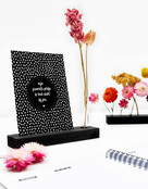 Kaarthouder met vaasje